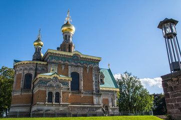Obraz premium Russian Chapel, Darmstadt, Hessen, Germany