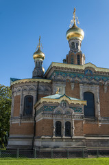 Obraz premium Russian Chapel, Darmstadt, Hessen, Germany