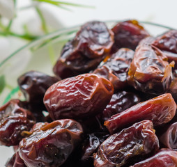 Dried dates in a bowl