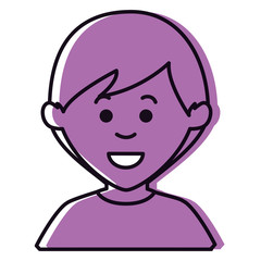 young man avatar character vector illustration design