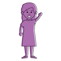 beautiful woman avatar character vector illustration design