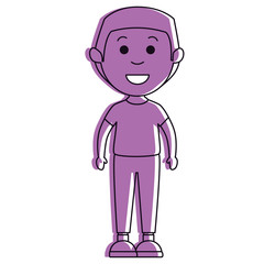 young man avatar character vector illustration design