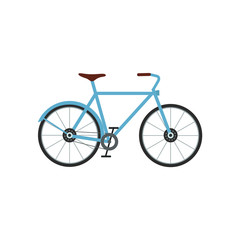 Fototapeta premium City bicycle vector illustration. Sport activity. Urban bicycle flat
