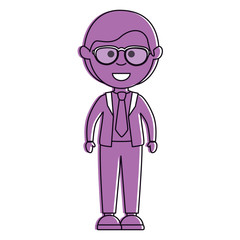 elegant businessman avatar character vector illustration design