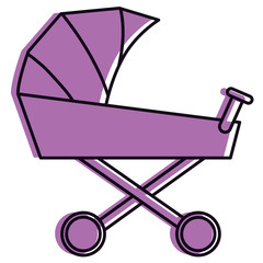 cart baby isolated icon vector illustration design