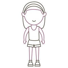 beautiful woman avatar character vector illustration design