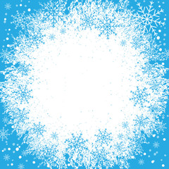 Абстрактные снежинки Рождественский фон. Векторная иллюстрация - obrazy, fototapety, plakaty