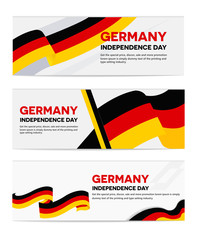 Germany independence day abstract background design coupon banner and flyer, postcard, celebration vector illustration