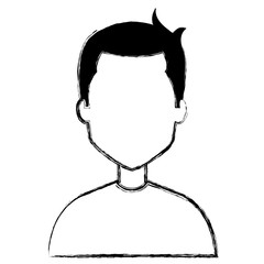 Fototapeta premium young man avatar character vector illustration design