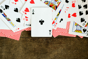 background of playing cards for your design