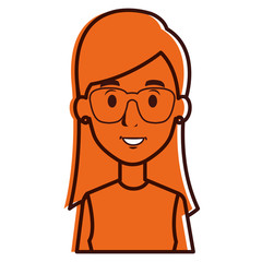 beautiful woman avatar character vector illustration design