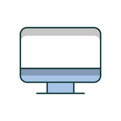 computer desktop isolated icon vector illustration design