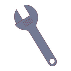 wrench icon over white background vector illustration