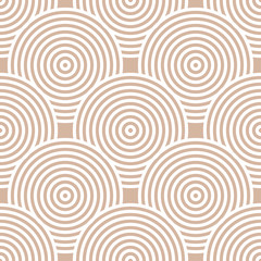 Fototapeta na wymiar Geometric brown and white seamless pattern for fabrics