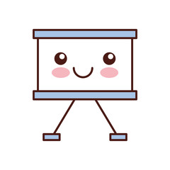paper board kawaii character vector illustration design