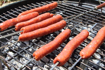 Merguez sur le barbecue