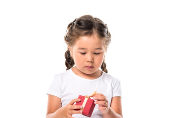  child with red gift box