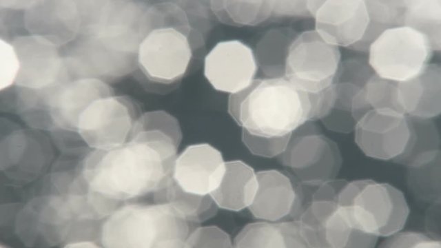 out of focus bokeh on the sea