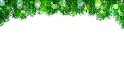 クリスマス　雪　モミの木　背景