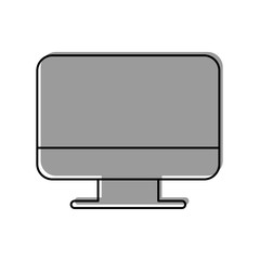 computer desktop isolated icon vector illustration design
