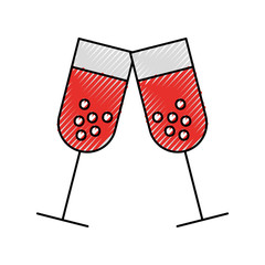 wine cup isolated icon vector illustration design