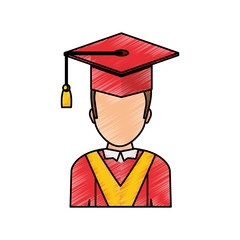 Student graduation hat icon vector illustration graphic design