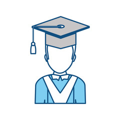 Student graduation hat icon vector illustration graphic design