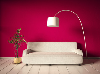 Wohnzimmer in Rosaton