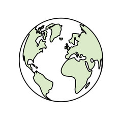 World earth symbol icon vector illustration graphic design