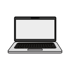 Laptop computer technology icon vector illustration graphic design