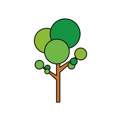 Tree nature symbol icon vector,illustration graphic design