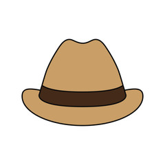 Vintage male hat icon vector,illustration graphic design
