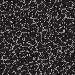 Stylized vector pattern of gray stones