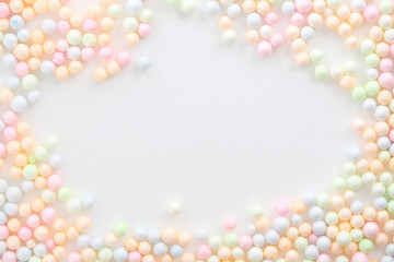 Colorful Foam ball isolated in white background