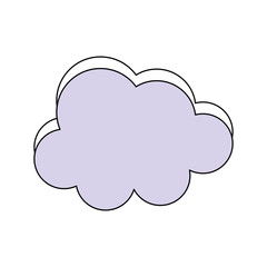 Cloud weather symbol icon vector illustration graphic design