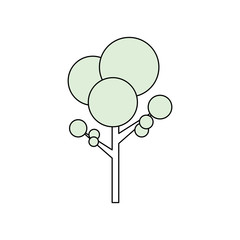 Tree nature symbol icon vector,illustration graphic design