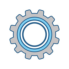 Gear machinery piece icon vector illustration graphic design