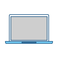 Computer laptop technology icon vector illustration graphic design