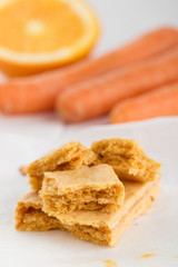 Homemade carrot and orange pastila