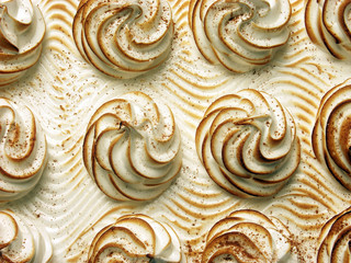 Pastel de dulce de leche en detalle.