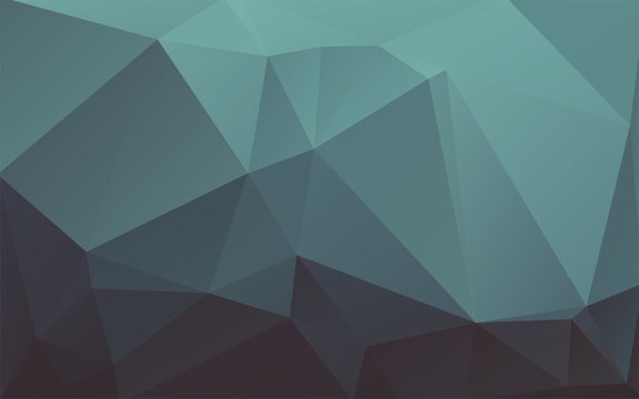 abstract modern low poly dark green background