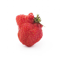 Strawberries on a white background