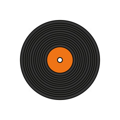 Vinyl music symbol icon vector illustration graphic design