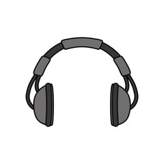 Fototapeta na wymiar Music headphones symbol icon vector illustration graphic design