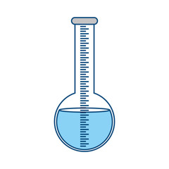 Flask for chemistry lab icon vector illustration graphic design