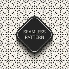 Abstract concept vector monochrome geometric pattern. Black and white minimal background. Creative illustration template. Seamless stylish texture. For wallpaper, surface, web design, textile, decor.