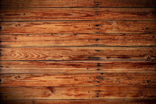 Grunge wooden wall used as background, For background and texture.