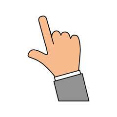 Human hand symbol icon vector illustration graphic design