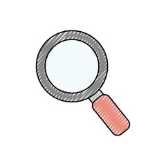 Magnifying glass symbol icon vector illustration graphic design