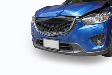 Obraz na płótnie Canvas Car of accident damaged at claim the insurance company.
